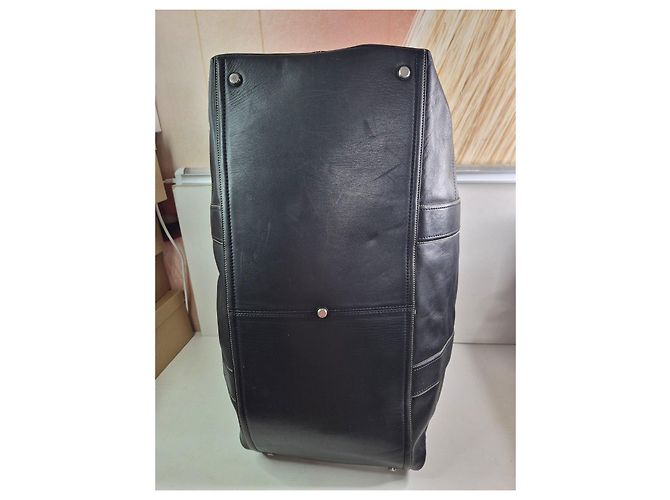 Borsa da viaggio Coach in pelle nera Nero - vista 9