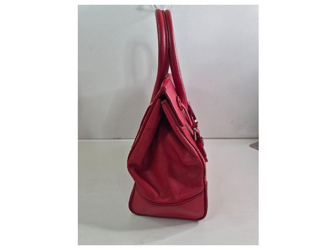 Borsa a tracolla in pelle rossa Ralph Lauren Rosso - vista 2