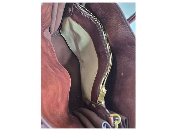 Saint Laurent Sac de Jour Ledertasche Braun - Ansicht 10