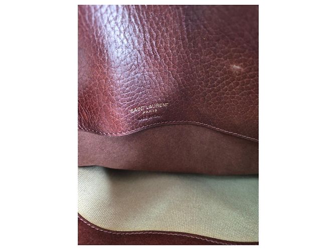 Saint Laurent Sac de Jour Ledertasche Braun - Ansicht 11