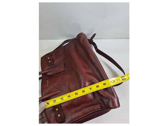 Saint Laurent Sac de Jour Ledertasche Braun - Ansicht 15