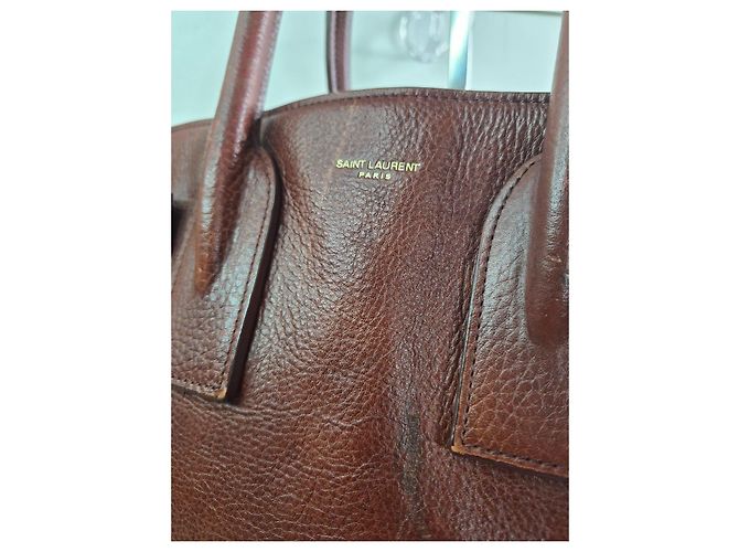 Saint Laurent Sac de Jour Ledertasche Braun - Ansicht 3