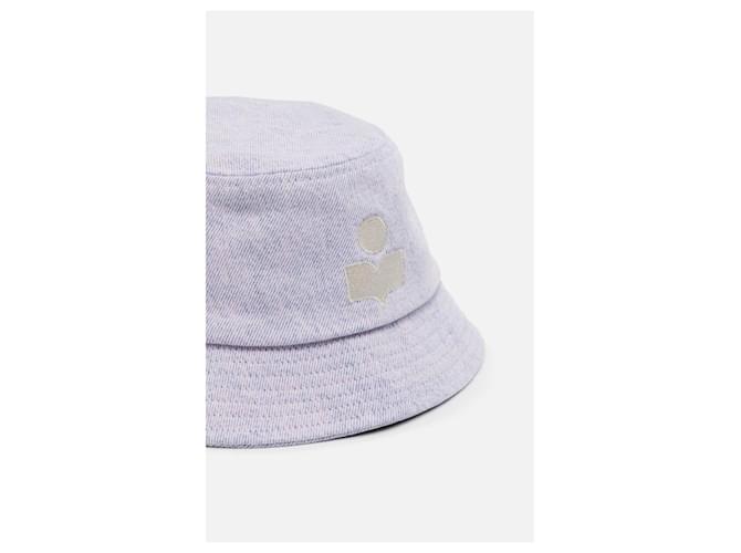 Isabel Marant Cappello Bucket Haley Bianco Blu chiaro - vista 2