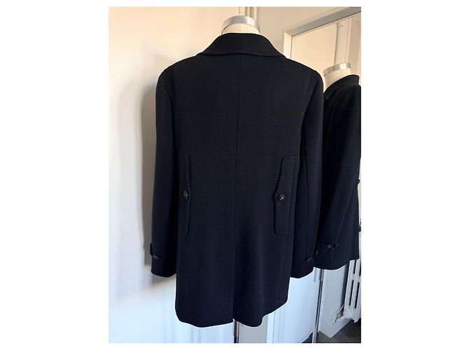 Chanel Double-breasted Black Wool Jacket - view 10