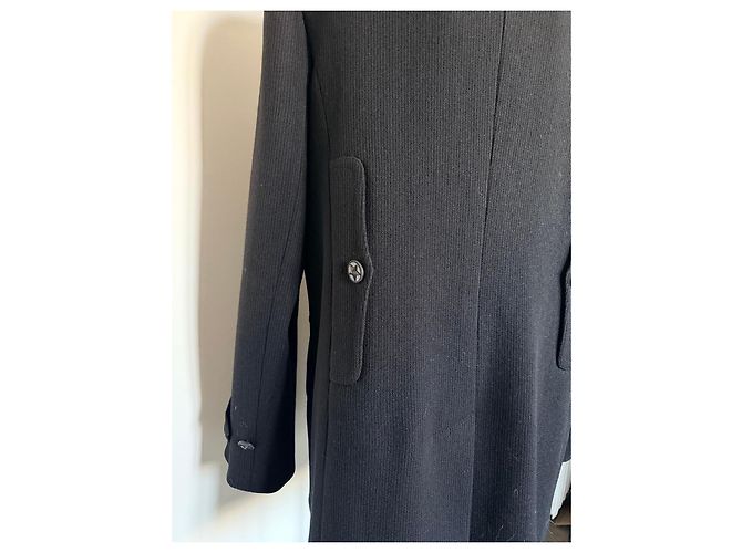 Chanel Double-breasted Black Wool Jacket - view 11
