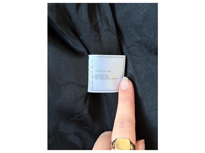 Chanel Double-breasted Black Wool Jacket - view 3