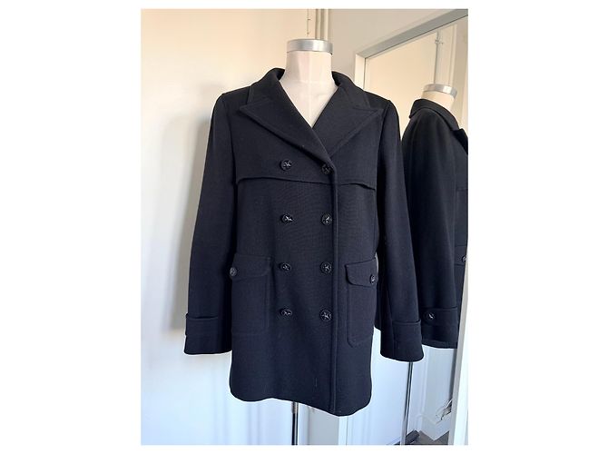 Chanel Double-breasted Black Wool Jacket - view 6