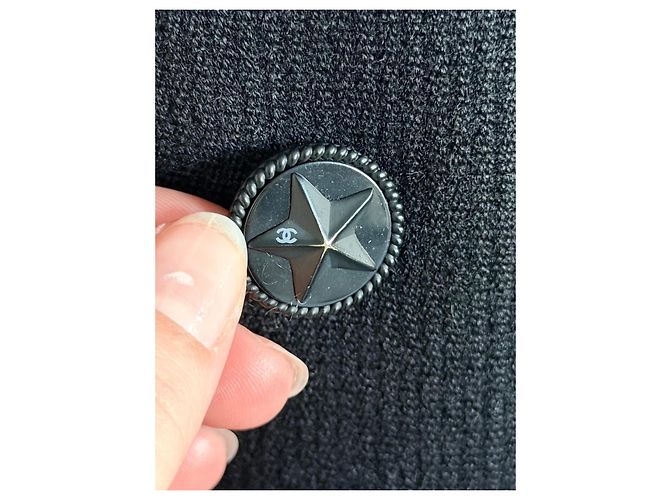 Chanel Double-breasted Black Wool Jacket - view 7