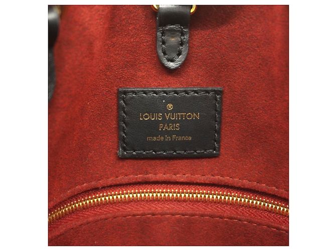 Borsa Tote Louis Vuitton Monogram Empreinte Bicolor OnTheGo MM Nero Beige - vista 5