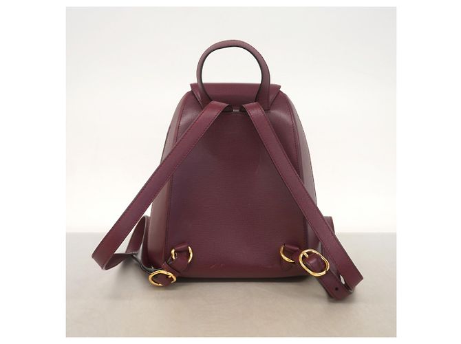 Cartier Must Leather Backpack in Bordeaux - view 14