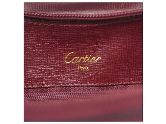 Cartier Must Leather Backpack in Bordeaux - view 5