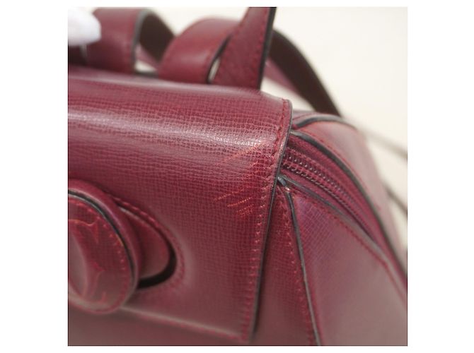 Cartier Must Leather Backpack in Bordeaux - view 6