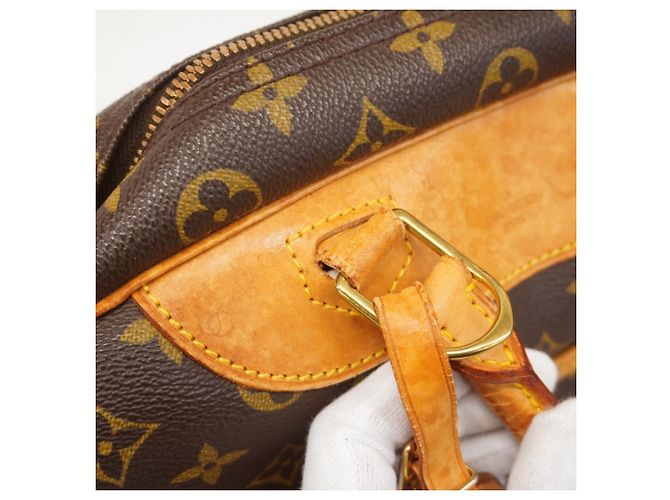 Borsa Louis Vuitton Monogram Deauville Marrone - vista 10