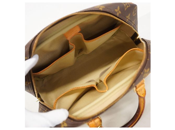 Borsa Louis Vuitton Monogram Deauville Marrone - vista 4