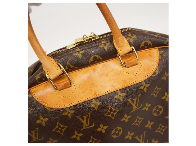 Borsa Louis Vuitton Monogram Deauville Marrone - vista 9