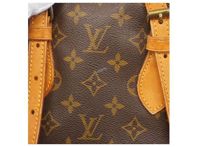 Borsa Tote Louis Vuitton Monogram Bucket PM Marrone - vista 8