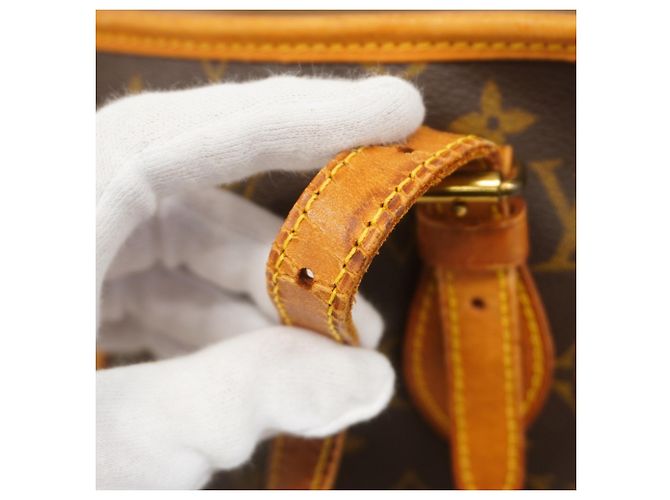 Borsa Tote Louis Vuitton Monogram Bucket PM Marrone - vista 8