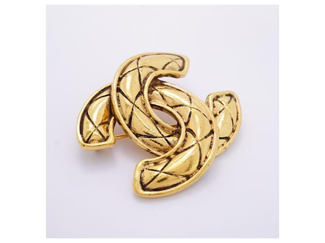 Timeless Spilla Chanel con il logo Coco D'oro - vista 2