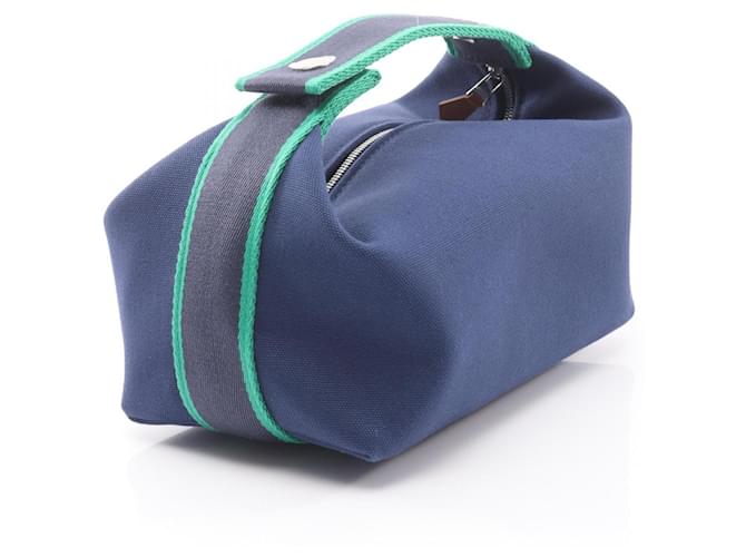 Hermès Borsa Hermes Bride à Brac PM Verde Blu navy - vista 2