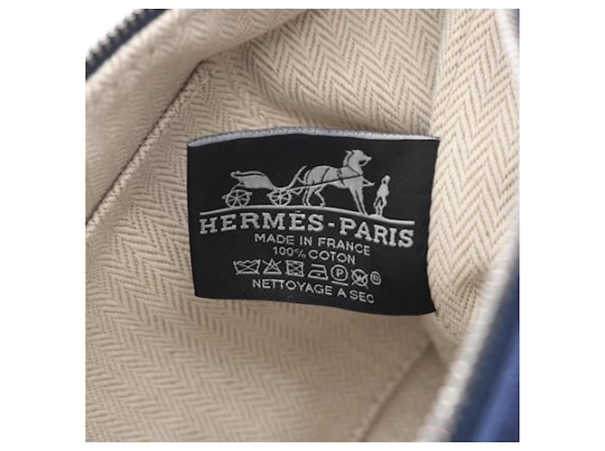 Hermès Borsa Hermes Bride à Brac PM Verde Blu navy - vista 4