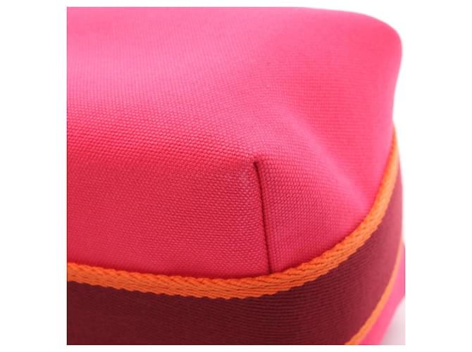 Hermès Borsa Hermes Bride à Bracque PM Rosa Arancione Bordò - vista 6