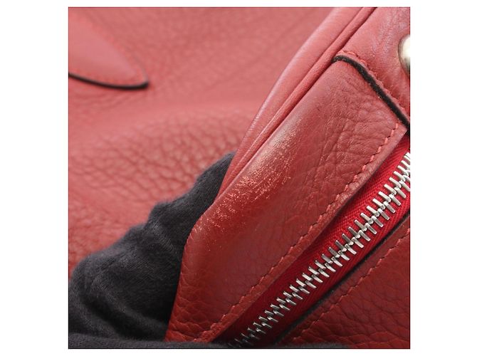 Hermès Borsa Boston Hermes Victoria 50 Rouge H Rosso - vista 11