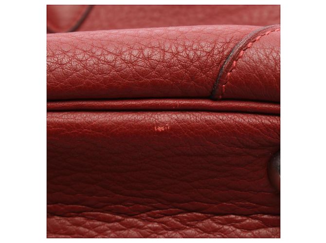 Hermès Borsa Boston Hermes Victoria 50 Rouge H Rosso - vista 14