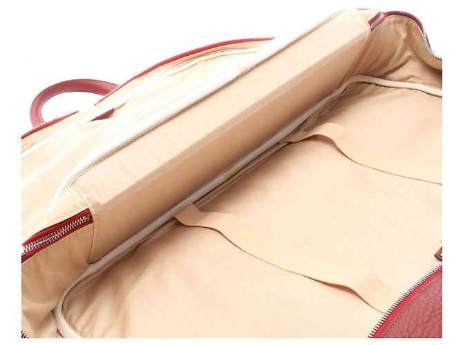 Hermès Borsa Boston Hermes Victoria 50 Rouge H Rosso - vista 6