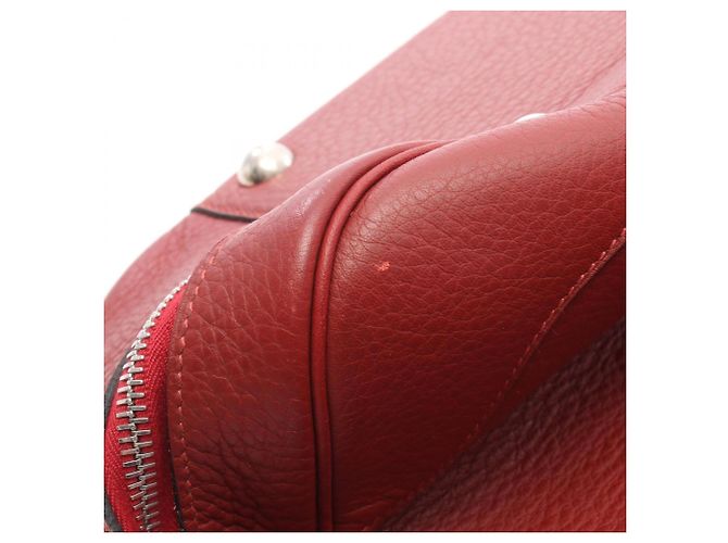Hermès Borsa Boston Hermes Victoria 50 Rouge H Rosso - vista 9