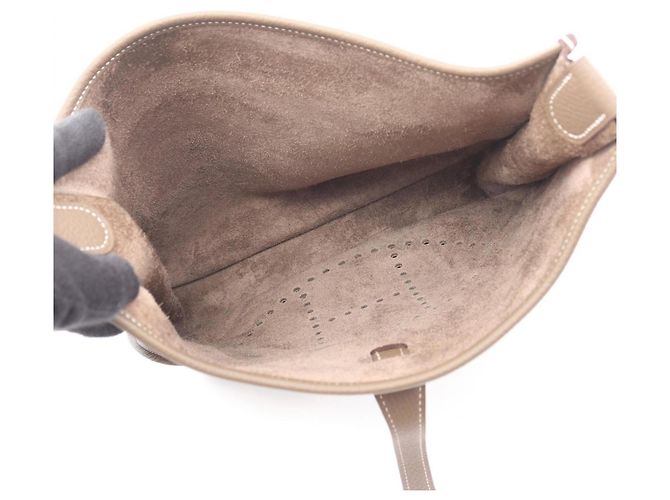 Hermès Borsa a Spalla Hermes Evelyne 3 Trois PM Marrone - vista 3