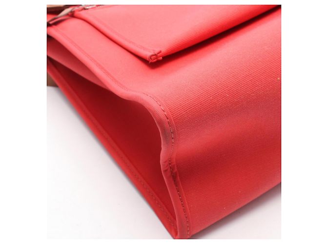 Hermès Borsa 2-Way Hermes Herbag Zip PM Marrone Rosso - vista 8