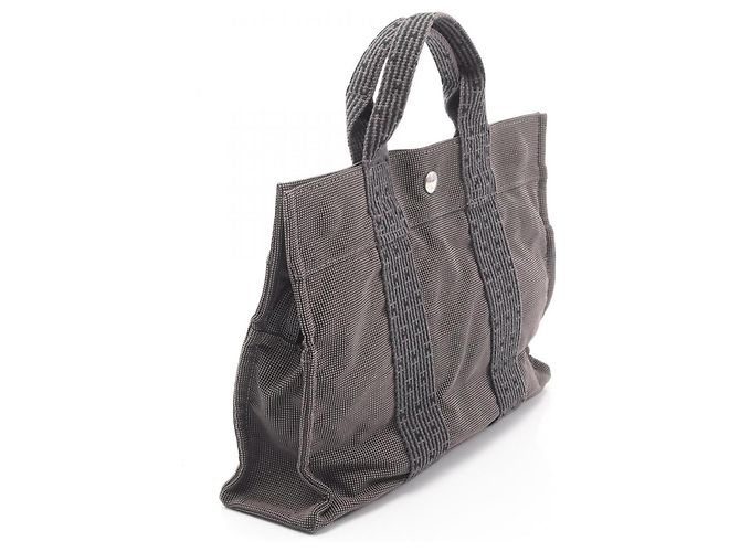 Hermès Borsa Tote Hermes Herline PM Marrone - vista 2