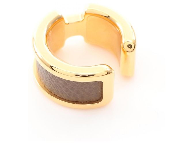 Hermès Ear cuff Olympe PM Hermes Marrone D'oro - vista 4