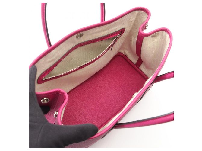 Hermès Borsa Tote Hermes Garden Party TPM Rosa - vista 3