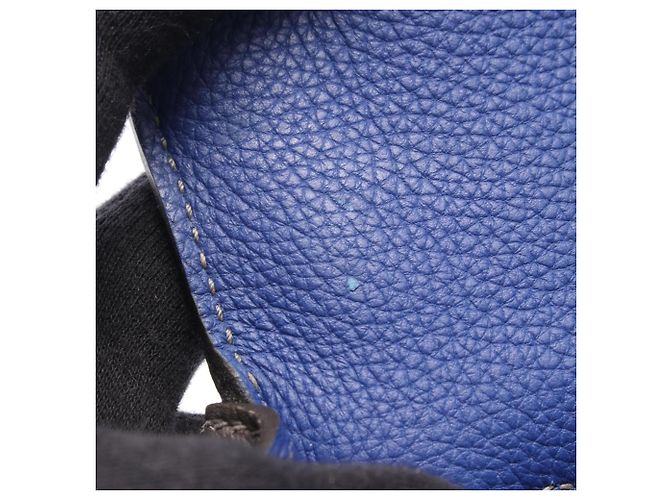 Hermès Borsa Hermes Kelly 28 Marrone Blu - vista 8