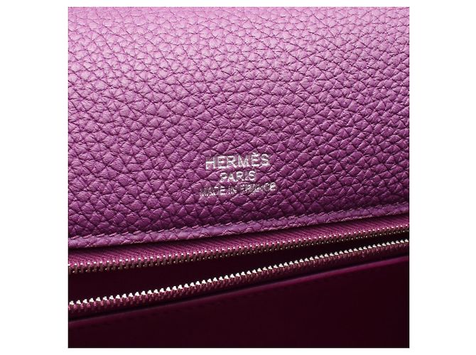 Hermès Borsa Hermes Kelly 35 Gillies Porpora - vista 4