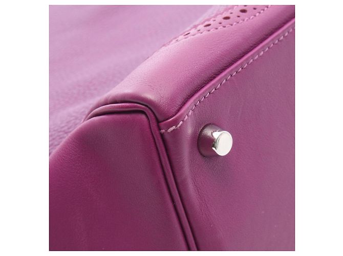 Hermès Borsa Hermes Kelly 35 Gillies Porpora - vista 7
