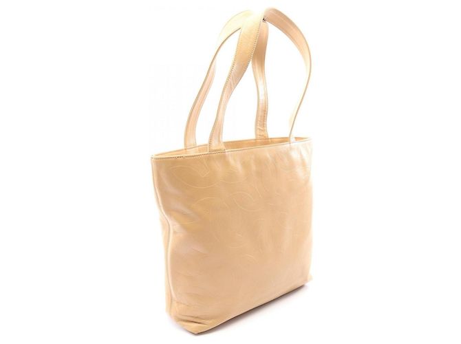 Borsa Tote Chanel Coco Mark Beige - vista 2