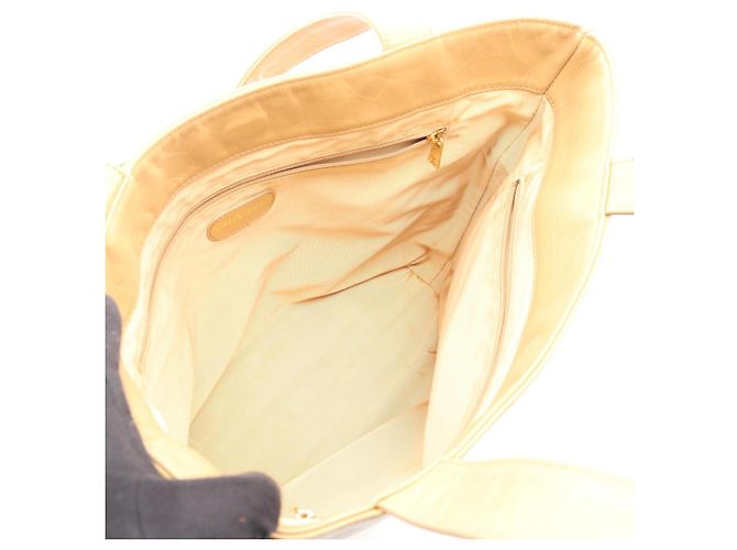 Borsa Tote Chanel Coco Mark Beige - vista 3