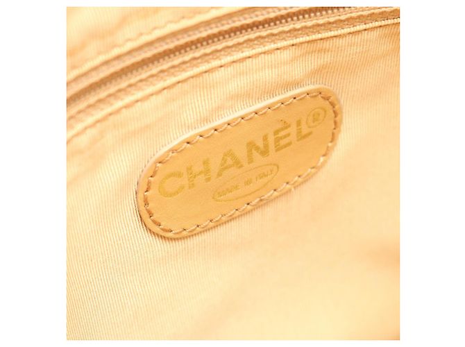 Borsa Tote Chanel Coco Mark Beige - vista 4