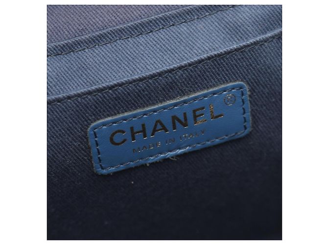 Bolso Vanity Chanel Coco Mark Azul marino - vista 4