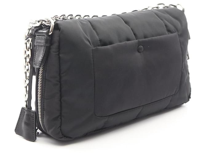 Borsa a tracolla Prada TESSUTO BOMBER Nero - vista 2