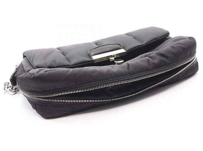 Borsa a tracolla Prada TESSUTO BOMBER Nero - vista 9