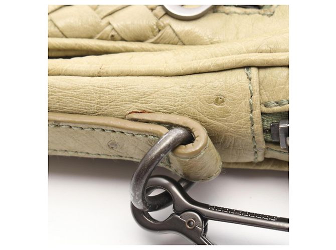 Borsa a tracolla in pelle verde Bottega Veneta - vista 8