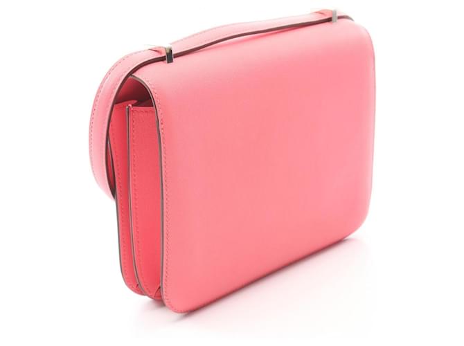 Hermès Borsa a tracolla Hermes Constance 3 Mini Rosa - vista 2