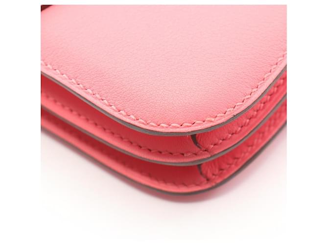 Hermès Borsa a tracolla Hermes Constance 3 Mini Rosa - vista 7