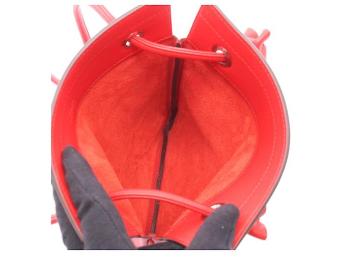 Hermès Borsa a tracolla Hermes Sac Aline Mini Rosso - vista 3