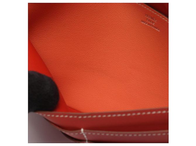 Hermès Portefeuille long plié Dogon Hermes Rose Bordeaux - vue 10