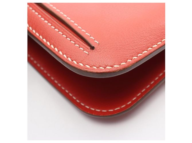 Hermès Portefeuille long plié Dogon Hermes Rose Bordeaux - vue 11