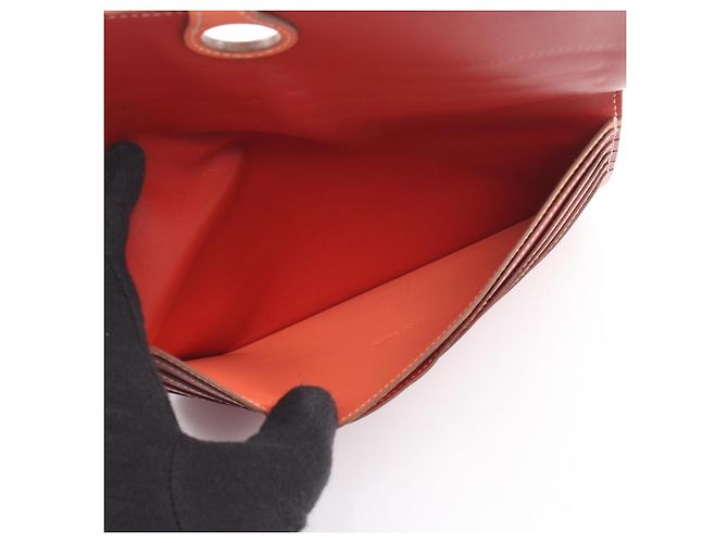 Hermès Portefeuille long plié Dogon Hermes Rose Bordeaux - vue 3